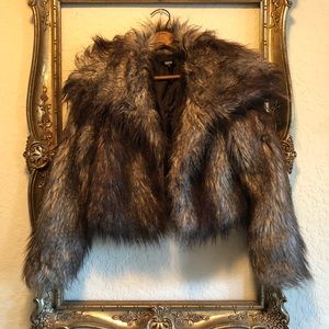 ASOS Cropped Faux Fur Coat